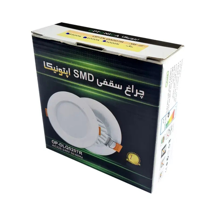 پنل سقفی اپتونیکا بک لایت توکار 7 وات