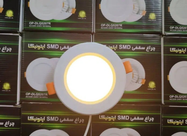 پنل سقفی اپتونیکا بک لایت توکار 7 وات