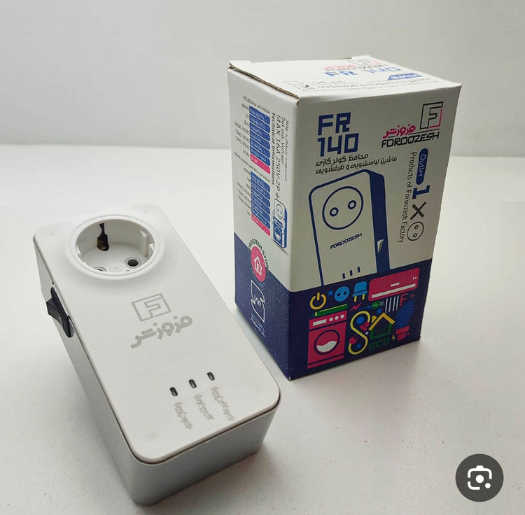 محافظ برق تک خانه لباسشویی و ظرفشویی فروزش مدل RF140 ارت دار